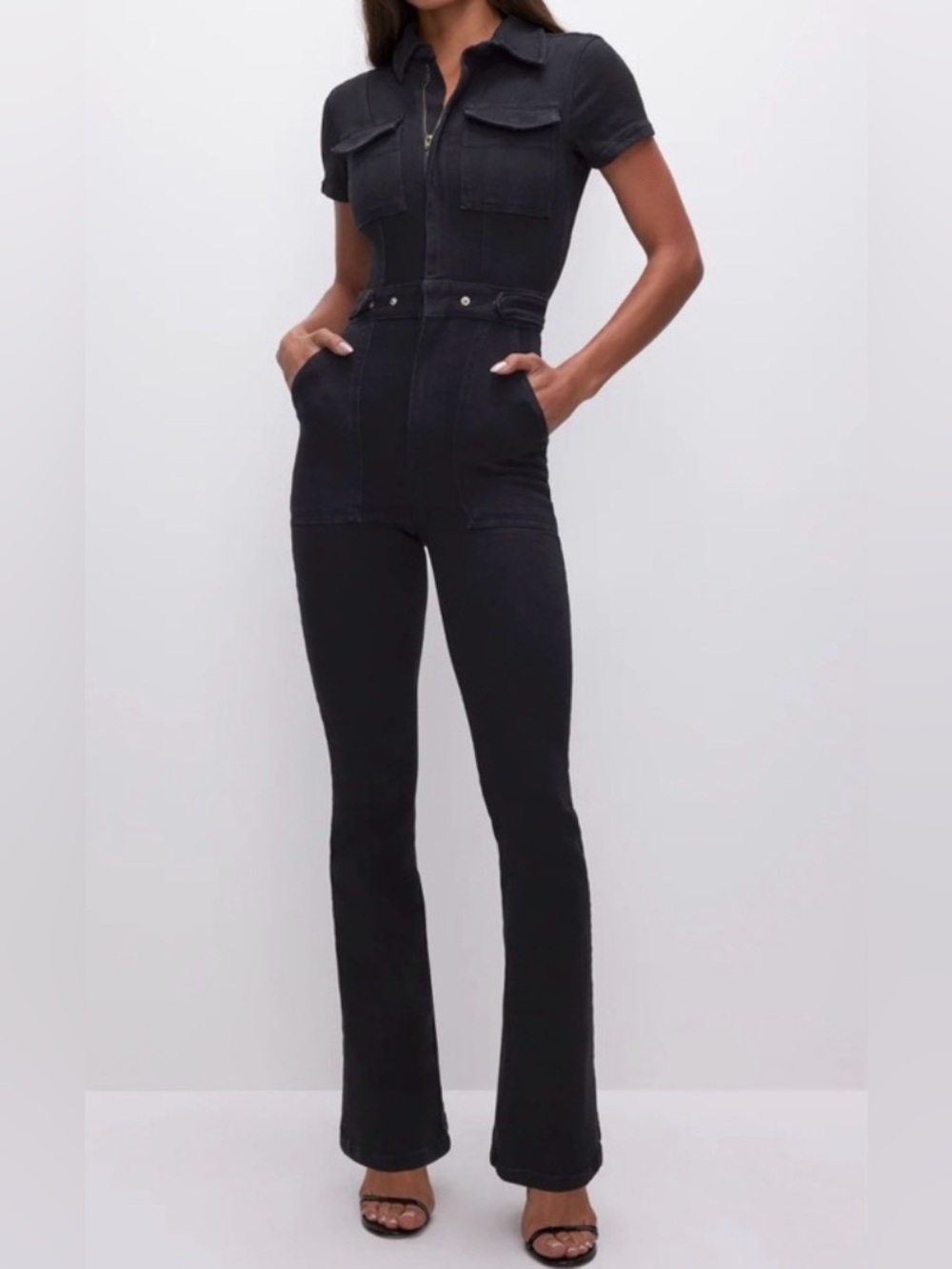 Good American black jumpsuit